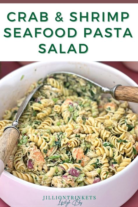 New Blog Post Shrimp Pasta Salad Recipes With Mayo, Macaroni And Shrimp Salad Recipes, Seafood Pasta Salad Crab And Shrimp, Crab Recipes Healthy, Shrimp And Crab Salad, Orzo Salads, Southern Living Shrimp And Feta Pasta Salad, Shrimp Macaroni Salad With Old Bay, Seafood Pasta Salad