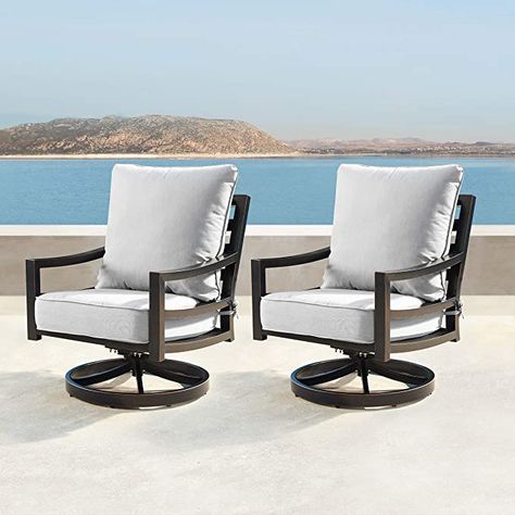 WE have the GREAT chairs! Patio Chair Cushions, Living Modern, Modern And Antique, Grey Cushions, Outdoor Living Areas, Lounge Chair Outdoor, Copper Finish, Outdoor Lounge, Chair Cushions