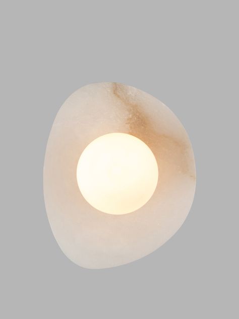 Introducing the Heal's Element Alabaster Wall Light IP44. The Element Wall Light Is Inspired By Nature, Made From Natural Materials And Featuring An Organic Shape, Characterised By An Opal Glass Globe That Emits A Soft But Clean Light. With A Textured Look And Feel, Thanks To The Combination Of Alabaster, Marble And Travertine, The Beautiful Translucence, Veining And Channels In The Stone Make Each Light Wonderfully Unique, Meaning No Two Are Ever The Same. Install As A Pair Either Side Of A Mir Side Wall Lamp, Alabaster Wall Light, Organic Lighting, Sculptural Light, Hallway Light, Globe Wall Light, Hallway Wall Lights, Unique Meaning, Organic Glass