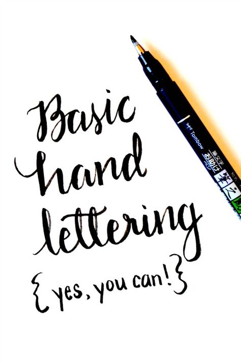 Basic Hand Lettering Tutorial | One Artsy Mama | #handlettering #tutorial Basic Hand Lettering, Hand Lettering Tutorial, Creative Lettering, Calligraphy Letters, Lettering Tutorial, Stamping Techniques, Chalkboard Art, Brush Lettering, Ancient Greece