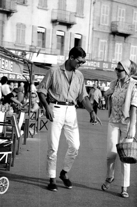 Saint Tropez, 1960s Riviera Fashion, French Riviera Style, Italian Mens Fashion, 1950s Mens, Italian Men, Girl Talk, Italian Summer, Summer Staples, Mens Fashion Summer