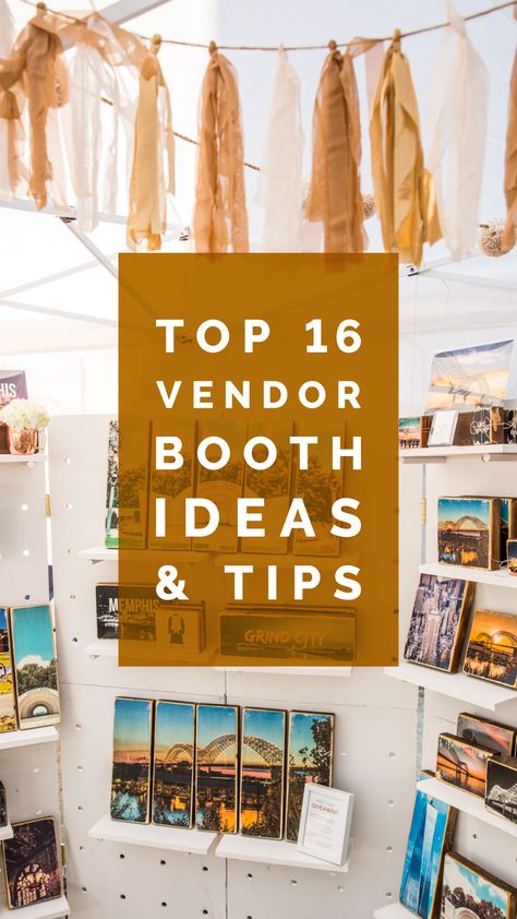 16 vendor booth ideas and tips for selling at art festivals, craft fairs and indie markets. Pinboard Diy, Booth Display Ideas Diy, Booth Display Ideas, Art Festival Booth, Craft Booth Design, Vendor Booth Ideas, Art Fair Display, Art Fair Booth, Farmers Market Booth