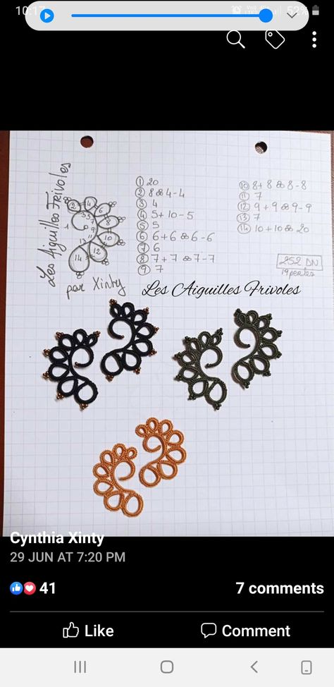 Tatting Patterns Free Earrings, One Shuttle Tatting Pattern Free, Tatting Necklace Pattern Free, Needle Tatting Earrings Free Pattern, Free Shuttle Tatting Patterns, Tatting Jewelry Patterns Free, Tatting Lace Pattern Free, Tatted Earrings Pattern Free, Tatting Patterns Free Shuttle