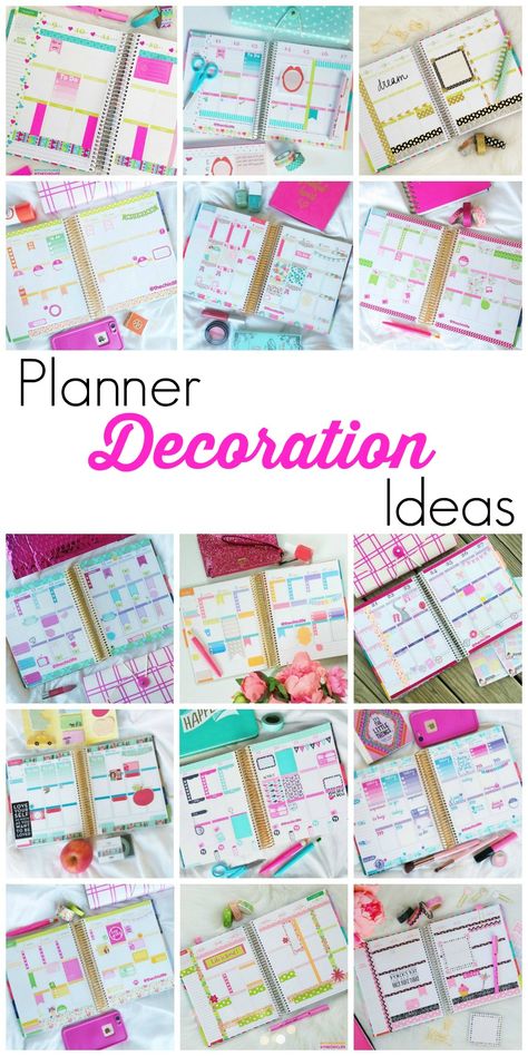 Planner Decoration Ideas for your Erin Condren Life Planner (Vertical Layout) - photos for monthly and weekly layouts since 2015! Erin Condren Life Planner Vertical, Planer Organisation, Digital Bullet Journal, To Do Planner, Happy Planner Layout, Planner Vertical, Pretty Planners, Planner Tips, Planner Obsessed