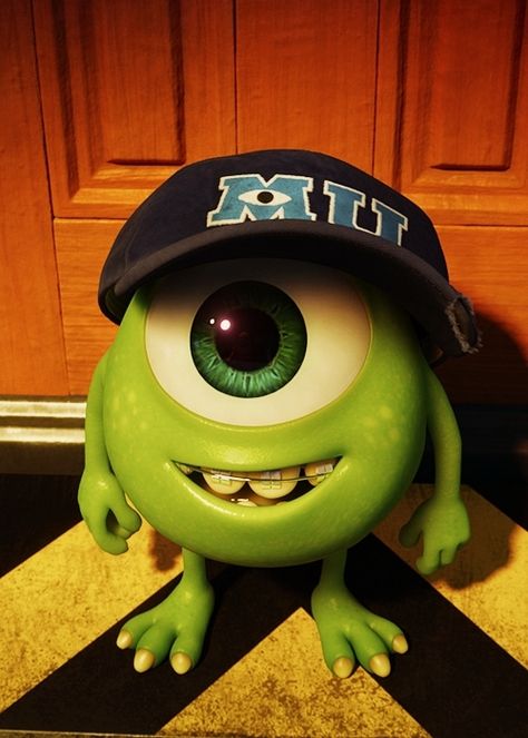 Young Mike Wazowski Look at his little braces!!! ADORABLE!!!<3<3 Designing and Creativity in Progress <3 ENVIED WEDDINGS & EVENTS www.enviedweddingsandevents.com <3 If you live in Oregon and want your wedding or event to be unique and special, contact us! <3<3 Baby Mike Wazowski, Monsters Inc University, Disney Mignon, Character Design Cartoon, Disney Monsters, Mike Wazowski, Monsters University, Monster University, Pixar Movies