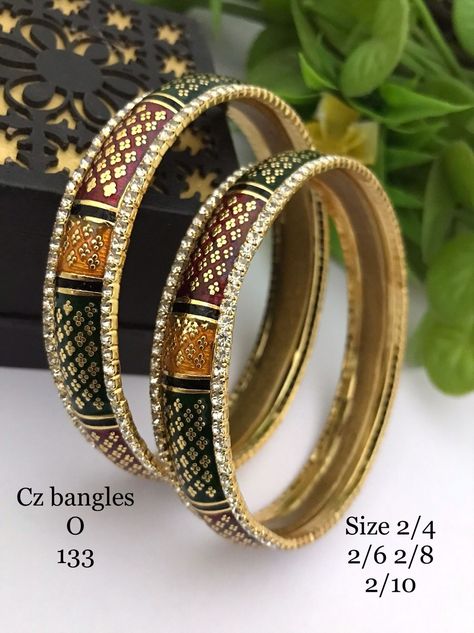 Meenakari Bangles, Rajasthani Dress, Gold Bangles For Women, Indian Jewelry Earrings, Bangles For Women, Embroidery Suits Design, Suits Design, Gold Earrings Designs, Embroidery Suits