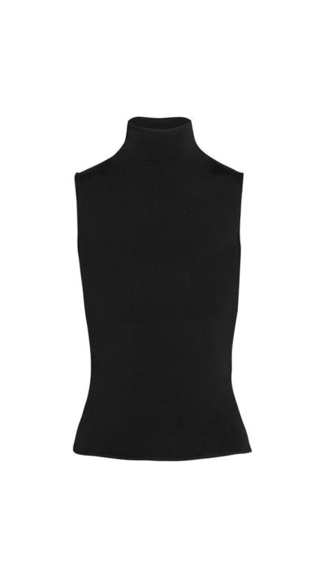 Sleeveless Turtleneck, Black Sleeveless, Old Money, Turtle Neck, Cute Outfits, Clothes, Black