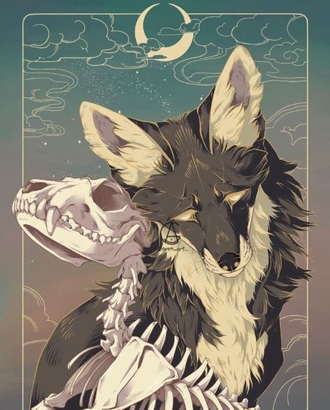 I Lost You, Arte Peculiar, Lost You, My Memory, Wolf Drawing, Canine Art, Dark Art Illustrations, Fantasy Creatures Art, Mythical Creatures Art