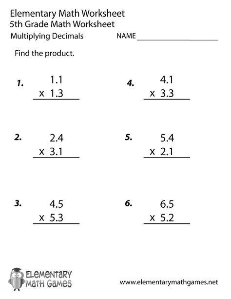 Fifth Grade Decimals Multiplication Worksheet Printable Decimal Multiplication, Grade 5 Math Worksheets, Multiplication And Division Worksheets, Decimal Word Problems, Multiplication Worksheet, 5th Grade Worksheets, Multiplying Decimals, Math Decimals, Multiplication Word Problems