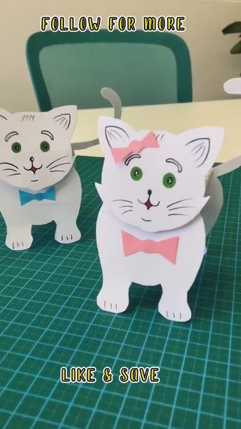 diy projects cool - paper craft work video | Diy crafts for kids easy, Animal crafts for kids, Kids crafts free Paper Craft Work, Work Video, Easy Art For Kids, Easy Craft Ideas, Seni Dan Kraf, Cool Paper Crafts, Hand Crafts For Kids, Handmade Paper Crafts, Animal Crafts For Kids