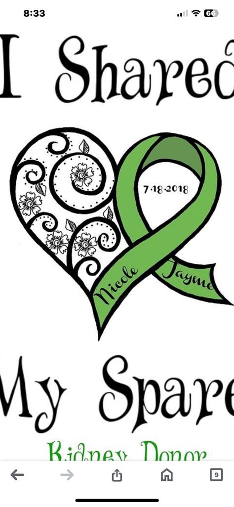 Stem Cell Donor Tattoo, Living Donor Tattoo, Transplant Tattoo, Donor Tattoo, Medical Alert Tattoo, Kidney Donor, Donate Life, Medical Alert, Tattoo Ideas