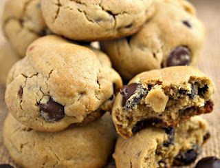 Puffy Chocolate Chip Cookies, Peanut Butter And Chocolate Chips, Tollhouse Cookie Recipe, Chocolate Chips Cookies, Chocolate Chip Cookies Ingredients, Gluten Free Chocolate Chip Cookies, Gluten Free Peanut Butter, Gluten Free Chocolate Chip, Peanut Butter Chocolate Chip Cookies