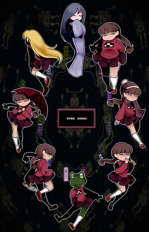 Yume Niki Fanart, Yume Nikki Wallpaper Phone, Yume Nikki Fanart, Yume Nikki Wallpaper, Yume Nikki Icon, Yume Nikki Madotsuki, Rpg Maker Horror Games, Yume 2kki, Indie Horror Games