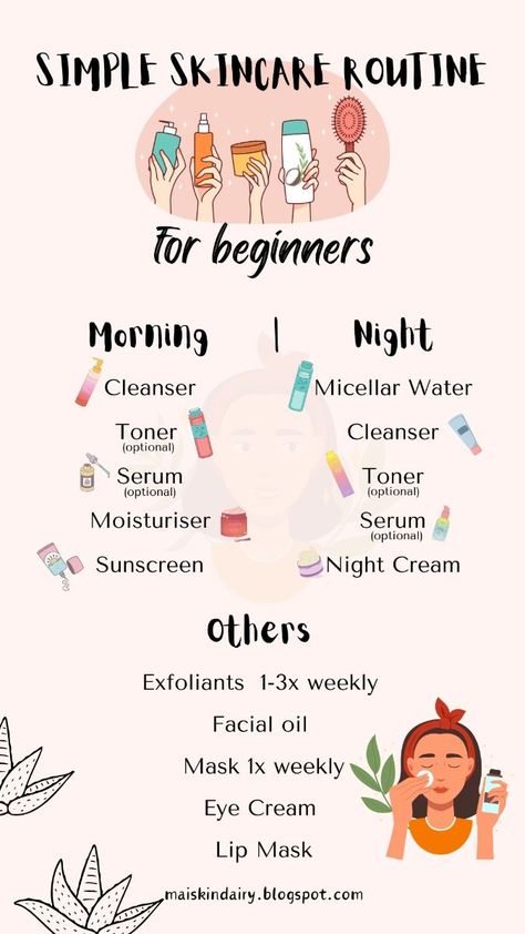 A basic skincare routine for beginners. 💯 top products for skin care, best skin care websites, eye cream for wrinkles ✨ #healthyskin #nourishing #wrinkles Basic Skincare Routine For Beginners, Skincare Routine For Beginners, Basic Skincare Routine, Simple Skin Care Routine, Skin Care Routine For Teens, Regular Skin Care Routine, Beginner Skin Care Routine, Basic Skincare, Simple Skin Care