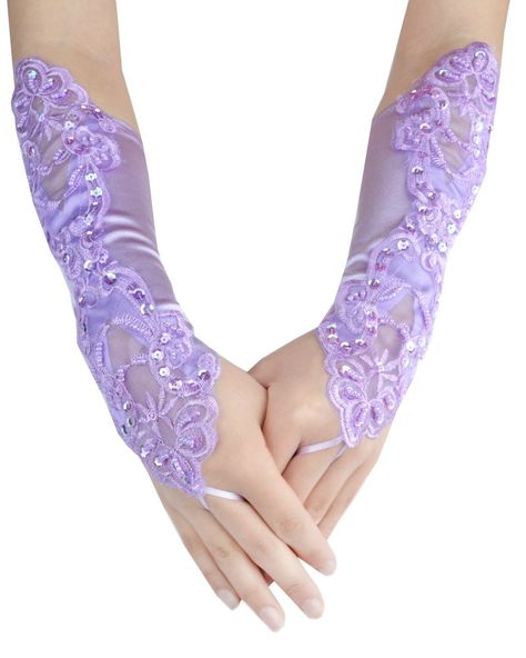 PRICES MAY VARY. Satin 进口 Pull On closure Hand Wash Only Lady Pure Color High Grade Lace Fingerless Satin Wedding Gloves Size:Length: 27cm/11 inch About 0-2cm/0.8 inch differs due to manual measurement One size Fits Most. LENGTH, TIGHT or LOOSE depends on your arm circumference, Easy to wear and comfortable Notice: The finger loop is a little fragile, please be careful when wearing This glove is perfect for brides, bridal parties, proms, and any other formal occasion Item Condition: Brand New. S Wedding Lilac, Purple Gloves, Gloves Women, Pretty Quinceanera Dresses, Formal Gloves, Purple Prom Dress, Wedding Gloves, Banquet Party, Bridal Gloves