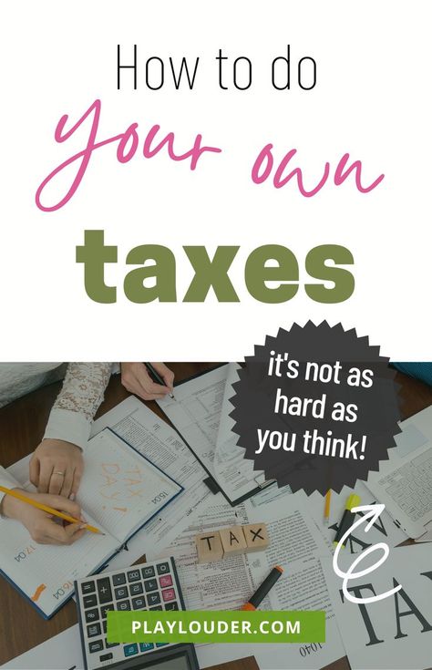 How to Do Your Own Taxes (it's not as hard as you think!) Taxes Tips, Tax Help, Small Business Tax, Tax Prep, Tax Tips, Small Business Finance, Tax Time, Savings Strategy, Business Tax