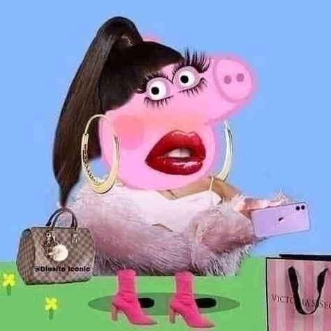 Peppa Pig Funny, Peppa Pig Wallpaper, Pig Pictures, Pig Wallpaper, Pepa Pig, Funny Pix, Funny Animal Photos, Crazy Funny Pictures, Goofy Pictures