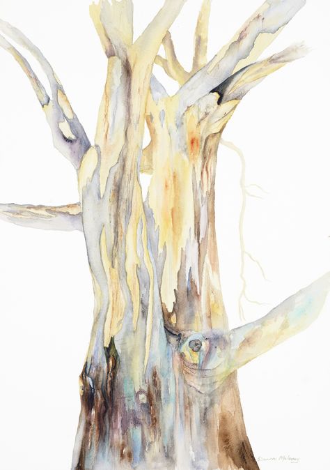 Gum Trees, Tree Watercolor Painting, Gum Tree, Tree Textures, Tree Watercolor, Tree Artwork, Watercolor Painting Techniques, Watercolor Trees, Selling Artwork