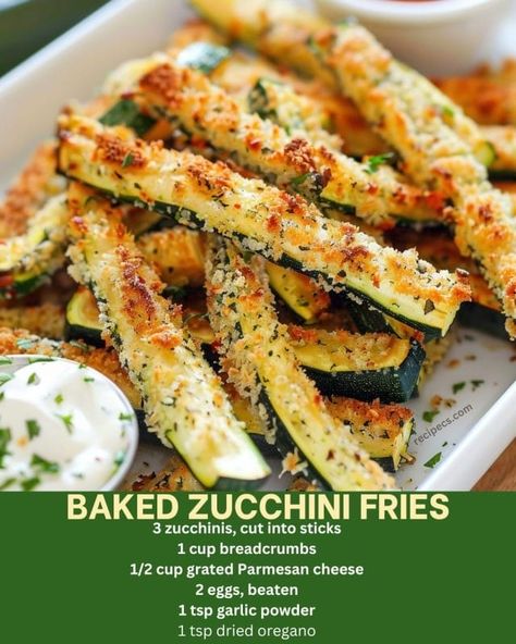 Baked Zucchini Fries is an easy and quick healthy All Recipes keto dinner ideas recipes that you can cook if you like . In Tasty Recipes blog we got the best Zucchini Fries Baked, Baked Zucchini Fries, Easy Zucchini Recipes, Baked Zucchini, Bake Zucchini, Easy Zucchini, Zucchini Fries, Powder Recipe, Spinach Stuffed Mushrooms