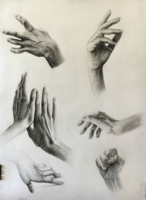 Charcoal Hands Drawing, Pencil Drawing Of Hands, Hand Sketch Realistic, Hands Drawing Realistic, Hand Charcoal Drawing, Hand Drawing Study, Hand Study Drawing, Hands Art Drawing, Life Study Drawing