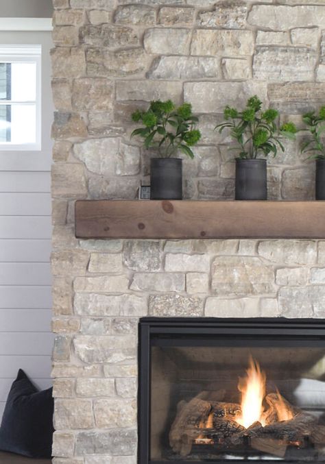 Faux Stone Fireplaces, Stone Veneer Fireplace, Stone Fireplace Makeover, Stone Fireplace Designs, Stacked Stone Fireplaces, Natural Stone Fireplaces, Brick Fireplace Makeover, Fireplace Mantle Decor, Living Tv