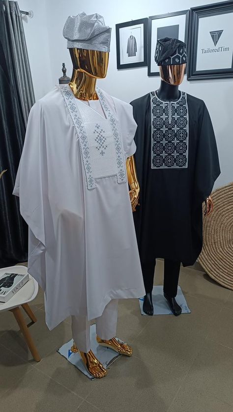 Latest Agbada Styles Men, Luxury Traditional Agbada For Eid, Festive Eid Agbada With Traditional Patterns, Latest Agbada Styles Men 2022, Elegant Fitted Embroidered Agbada, Luxury Agbada With Traditional Patterns, Agbada Styles Men, Agbada Designs For Men, Latest Bubu Gown Style