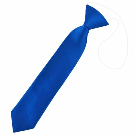 Page Boy's elasticated tie Fitted Blue Silk Tie, Blue Semi-formal Standard Tie, Royal Blue Tie, Blue Semi-formal Necktie, Dark Royal Blue, Miracle Musical, Blue Necktie, Tally Hall, Boys Ties