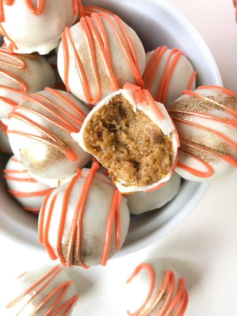 Pumpkin Cake Balls – Cookies & Calligraphy