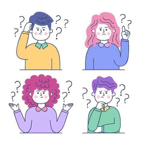 Question Icon, Drawn People, Human Illustration, Asking Questions, Kids Food, Vector Drawing, Vector Hand, Questions To Ask, Cute Characters