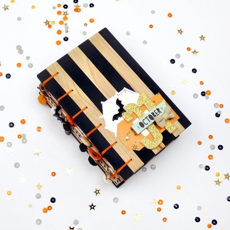 October Daily, Paige Taylor, Paige Evans, Book Giveaway, Pocket Letter, Black Acrylic Paint, Crate Paper, Halloween Books, Pocket Letters