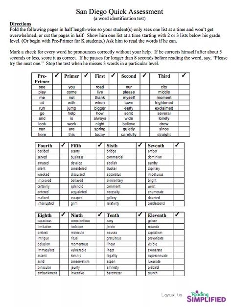 Reading Level Assessment, Reading Simplified, Grade 2 Literacy, Phonics First Grade, Reading Problems, Intervention Teacher, Phonics First, Class Worksheets, Reading Tutor