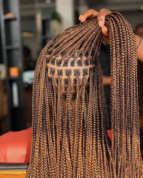 My Extensionz Hair & Spa on Instagram: “The neatest braids are done at our studio 😍 Stop by today to get yours done or give us a call to book an appointment. #MyExtensionz” Neat Braids, Knotless Braid, Honey Blond, Tan Skin Blonde Hair, Braids Locs, Small Box Braids, Hair Extensions For Short Hair, Braided Hairdo, African Hair Braiding Styles