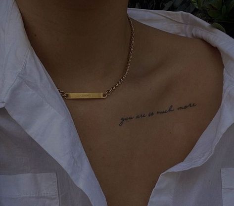 Basic Tattoos, Phrase Tattoos, Meaningful Tattoo Quotes, Bone Tattoos, Men Tattoos, Writing Tattoos, Petite Tattoos, Inspiration Tattoos, Collar Bone Tattoo