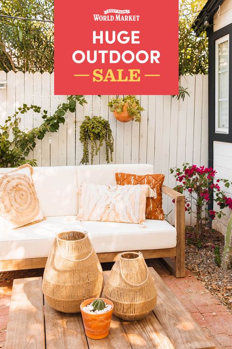 Shop the Huge Outdoor Sale at Cost Plus World Market for stylish outdoor furniture, comfy pillows and rugs, plus unique decor and lighting. Give your patio or backyard all the comforts of home and make it the place to be this summer! Outdoor Influencer, Furniture Comfy, Stylish Outdoor Furniture, New Darlings, Brick Fireplace Makeover, Comfy Pillows, Outdoor Patio Chairs, Cost Plus World Market, Fireplace Makeover