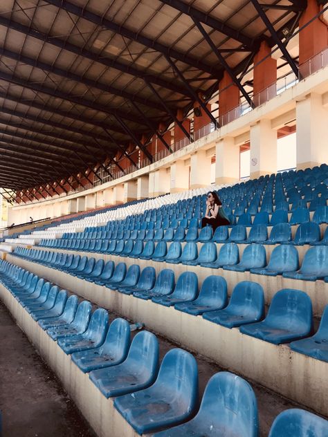 Football Stadium Photoshoot, Football Cinematography, Stadium Photoshoot, Stadium Photography, Stadium Pics, Stadium Seat, Soccer Stadium, Stadium Seats, Sports Stadium