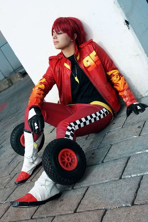 Disney Males, Lightning Mcqueen Costume, Mcqueen Outfit, Cars Fanart, Disney Characters As Humans, Cars Anime, Car Costume, Cars 3 Lightning Mcqueen, Duo Costumes