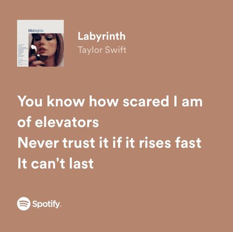 Taylor Swift Elevator, Taylor Swift Song Spotify, Labyrinth Lyrics, Labyrinth Taylor Swift, Tommy Dietrich, Lyrics Widget, Victoria Moroles, Chance Perdomo, Zackary Arthur