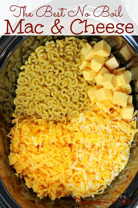 Easter Crockpot, No Boil Mac And Cheese, Easy Crockpot Mac And Cheese Recipe, Slow Cooker Macaroni And Cheese Recipe, Mac And Cheese Easy, Slow Cooker Mac Cheese, Crock Pot Mac And Cheese, Crockpot Mac N Cheese Recipe, Crock Pot Mac