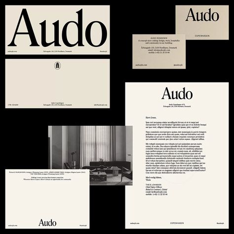 Studio C — Audo Copenhagen Printed Portfolio Design, Interior Design Studio Branding, Brand Collateral, Audo Copenhagen, Danish Interior, Copenhagen Design, Print Collateral, Studio C, Brand Concept