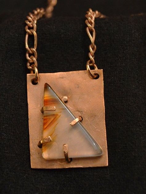 Setting a Stone With Cold Connections : 12 Steps (with Pictures) - Instructables Cold Connection Necklace, Cold Connections, Boat Building Plans, Metalwork Jewelry, Jewelry Pliers, Metal Works, 12 Steps, Repurposed Jewelry, Home Workshop