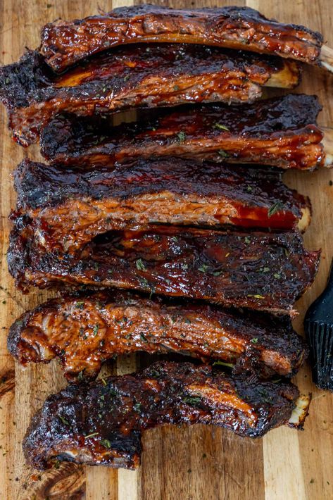 Oven Baked Beef Ribs - Sweet CS Designs. Slow Cooked Beef Ribs In Oven, Beef Back Ribs Recipe Ovens, Bone In Beef Short Rib Recipes Oven, Bone In Beef Back Ribs Oven, Rib Meat Recipes, Oven Roasted Beef Ribs, Beef Ribs Oven, Cooking Beef Ribs In The Oven, Beef Back Ribs Oven