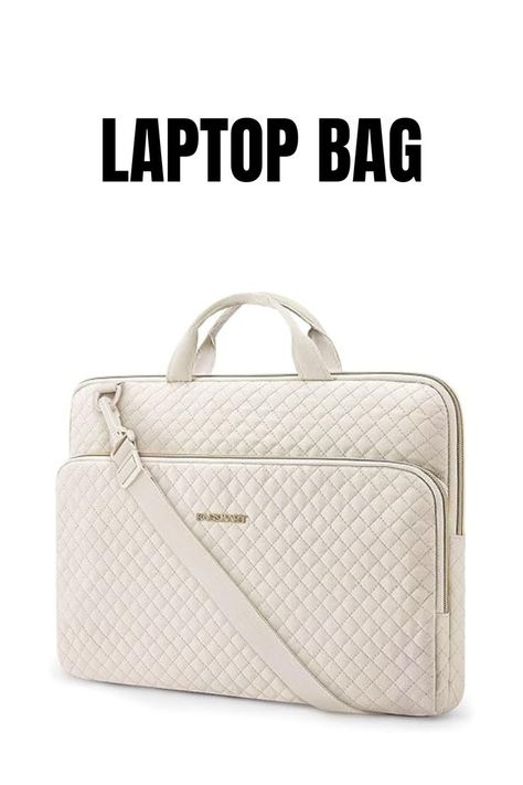 💼✨ Travel in style with the BAGSMART 15.6 inch Laptop Shoulder Bag! This chic beige laptop sleeve is compatible with MacBook Pro, HP, Dell, Acer, and Asus notebooks. It features a protective case, convenient pockets, a sturdy handle, and a shoulder strap for easy carrying. Perfect for work, school, or travel! 🌟📚 #LaptopBag #WorkEssentials #TravelSmart #ChicAndFunctional #TechAccessories #StylishStorage #BeigeBeauty 💼📱👜🌸👛💖 Microsoft Laptop, Laptop Bag Case, Macbook Pro 16 Inch, Asus Notebook, Macbook Bag, Travel Backpacks, Laptop Bag For Women, Laptop Shoulder Bag, Acer Aspire