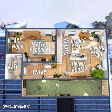 San Myshuno Apartment Layout, Sims 4 Small Apartment Ideas, Ts4 Apartment Plan, Sims 4 San Myshuno Apartment Ideas, Sims 4 Small Apartment Floor Plans, Sims 4 First Apartment, Sims San Myshuno, San Myshuno Apartments Layout, Sims 4 Floorplan Apartments