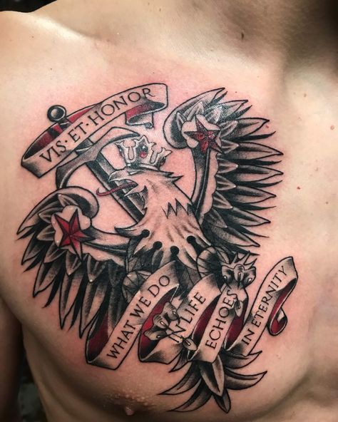 149 Amazing Polish Tattoo Design with Meaning, Ideas and Celebrities | Body Art Guru Polish Tattoos Men, Poland Tattoo Ideas, Polish Tattoos Symbols, Traditional Polish Tattoo, Polish Tattoo Ideas, Polish Eagle Tattoo, Tattoo Design With Meaning, Tattoos Eagle, Slavic Symbols