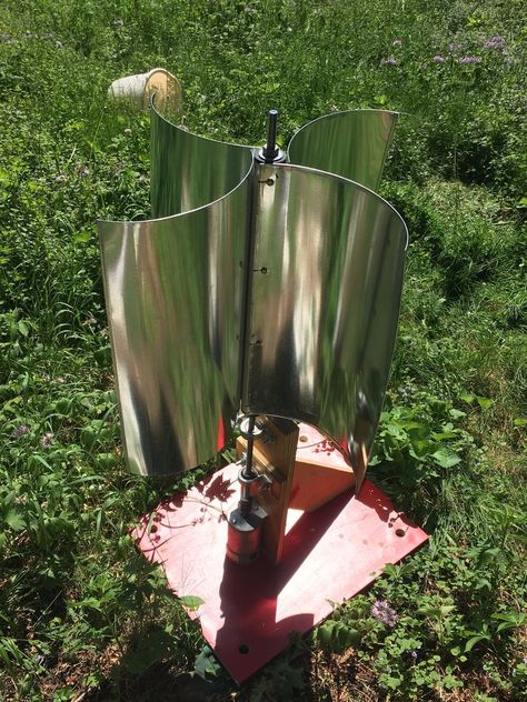 How to Build a DIY Savonius Wind Turbine - The Green Optimistic Wind Turbine Diy, Savonius Wind Turbine, Sheet Metal Roller, Wind Turbine Blades, Vertical Wind Turbine, Vertical Axis Wind Turbine, Solar Heater, Off Grid Power, A Group Of People