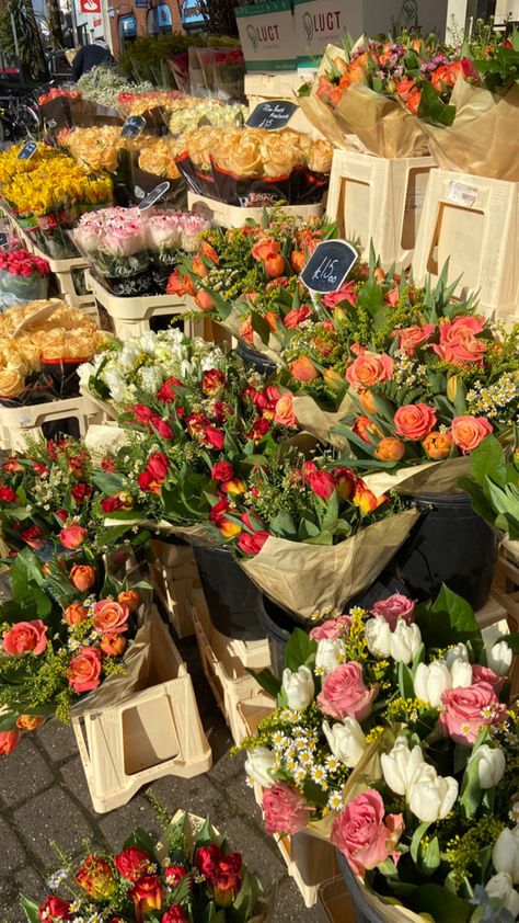 Flower Market Aesthetic, Market Aesthetic, Date Aesthetic, Boquette Flowers, Nothing But Flowers, Flower Therapy, Beautiful Bouquet Of Flowers, Spring Vibes, Plant Mom