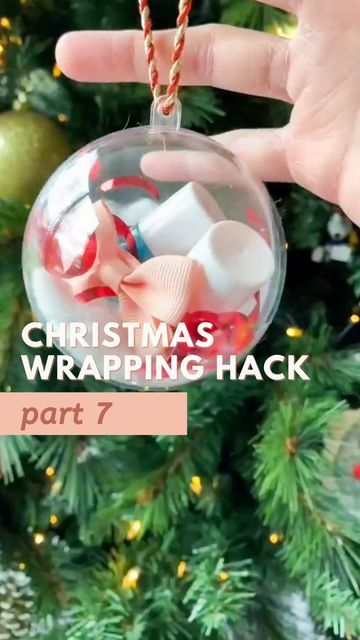 How To Wrap Ornaments As Gifts, Wrapping Hacks, Clear Plastic Ornaments, Amazon Favs, Cute Surprises, Unique Gift Wrapping, Instagram Christmas, December 12, Christmas Wrapping