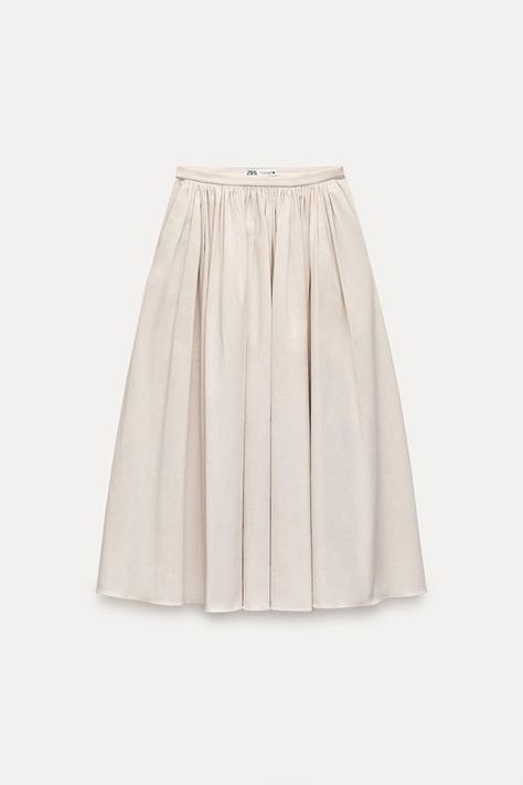 Women's Midi Skirts | Explore our New Arrivals | ZARA United States Jeans Blazer, Skirts Midi High Waisted, Zara Woman, Skorts, Women Skirts Midi, Swimwear Accessories, White Skirts, Skirt Top, Linen Shirt