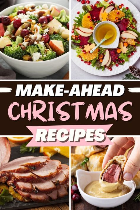 Make Ahead Christmas Dinner, Christmas Dinner Recipes, Christmas Yummies, Christmas Meals, Christmas Dinner Menu, Xmas Dinner, Dinner Prep, Christmas Lunch, Classy Christmas