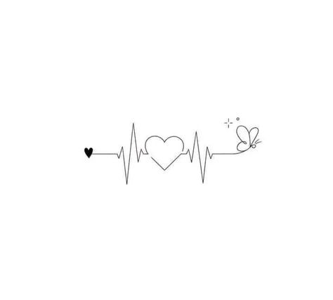 Heart Condition Tattoo, Heart Monitor Tattoo, Tatuaje Ekg, Tattoo Heartbeat, Heartbeat Tattoo With Name, Pulse Tattoo, Baby Tattoo Designs, Heartbeat Tattoo, Mother Tattoos